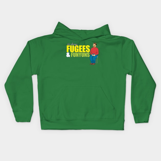 Seth Galifianakis Fugees and Funyuns Kids Hoodie by CoolDojoBro